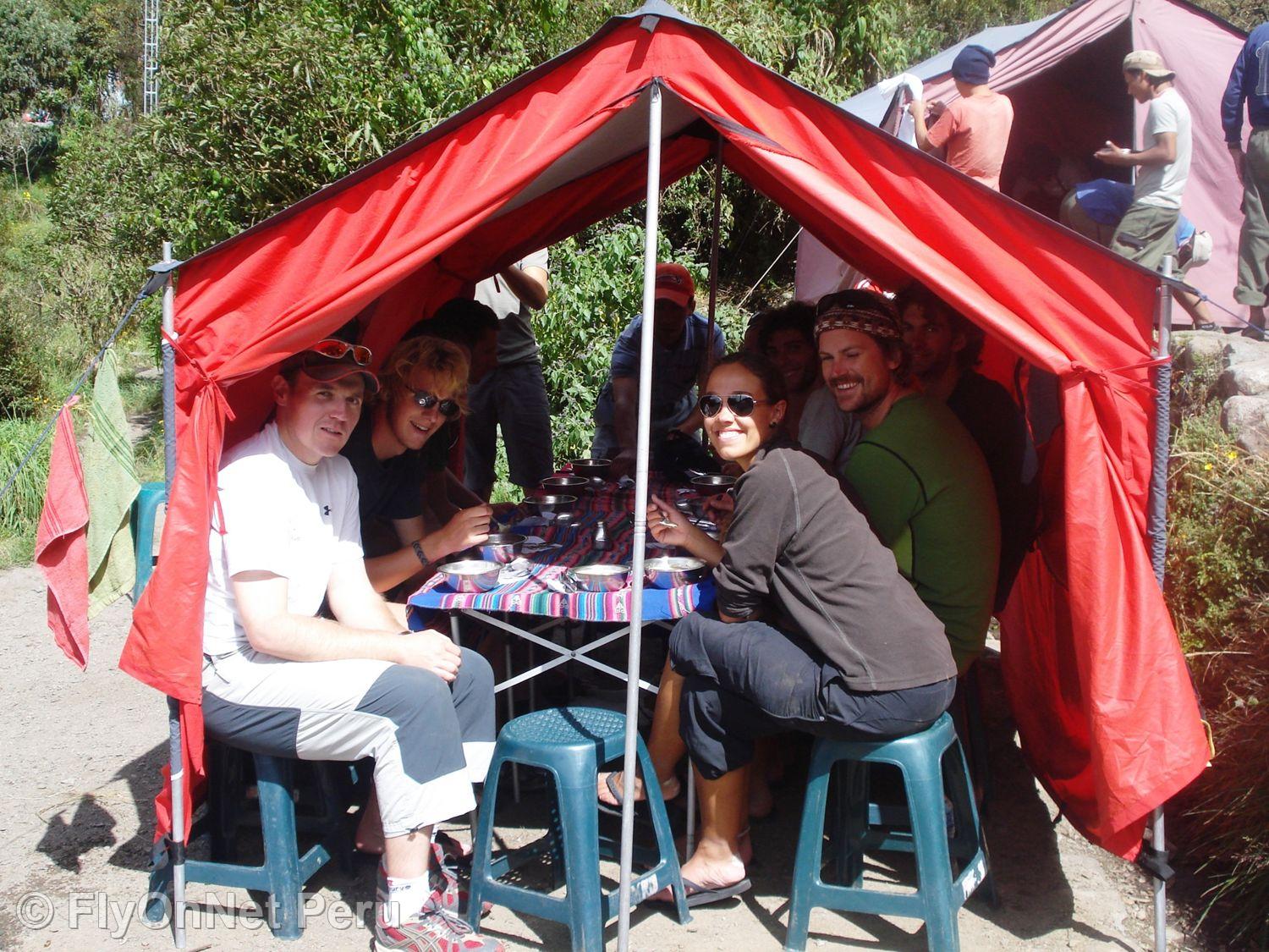 Álbum de fotos: Lunch during the trek, Inca Trail